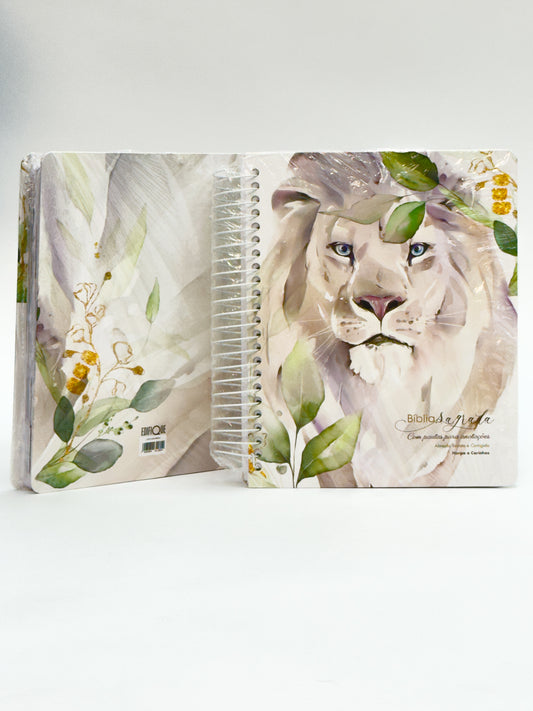 Bíblia Sagrada Com Pauta Para Anotações - Leão