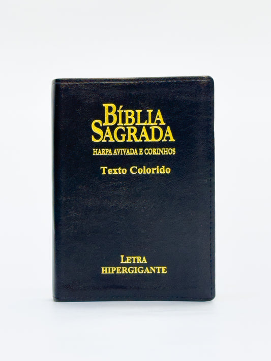 Bíblia Sagrada Preta e Dourada