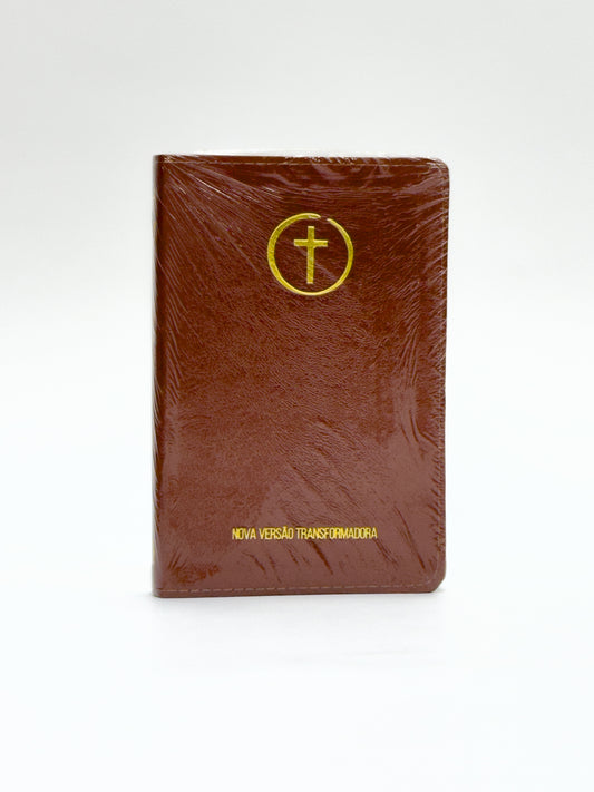 Bíblia NVT Slim Preta e Dourada