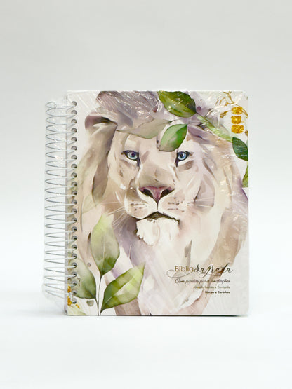 Bíblia Sagrada Com Pauta Para Anotações - Leão