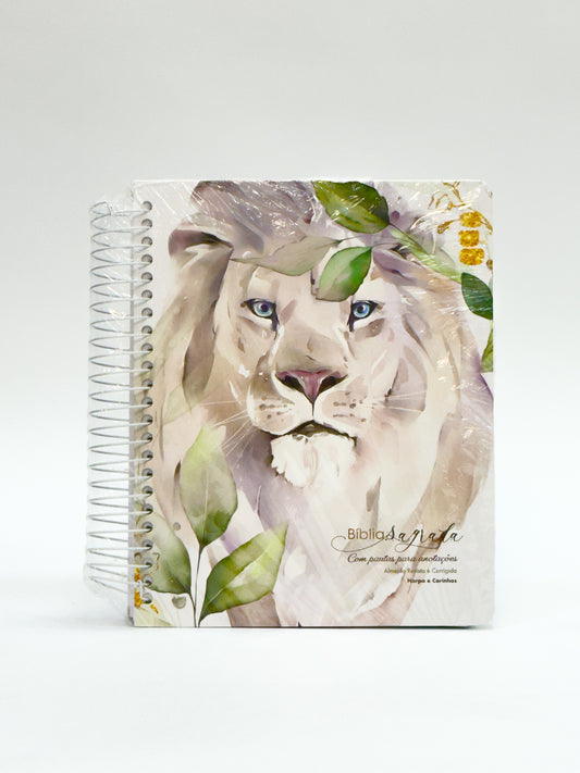 Bíblia Sagrada Com Pauta Para Anotações - Leão